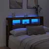 Image de vidaXL Tête de lit à LED vieux bois 160x185x1035cm bois dingénierie 857688