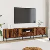 Image de Meuble Tv Avec Tiroir Vieux Bois 200x25x44 Cm Bois D'ingénierie Vidaxl