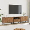 Image de vidaXL Meuble TV à tiroir chêne artisanal 200x25x44 cm bois ingénierie support TV meuble multimédia meuble latéral 857697