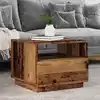 Image de Table Basse Avec Lumières Led Vieux Bois 50x49x40 Cm Vidaxl