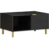 Image de Table Basse Noir 80x50x40 Cm Bois D'ingénierie Vidaxl