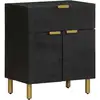 Image de Table De Chevet Noir 50x33x60 Cm Bois D'ingénierie Vidaxl