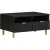 Image de Table Basse Noir 80x54x40 Cm Bois D'ingénierie Vidaxl