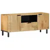 Image de Meuble Tv Marron 105x33x46 Cm Bois Massif De Manguier Vidaxl