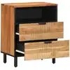 Image de Armoire De Lit Marron 50 X 33 X 62 Cm Bois D'acacia Massif Vidaxl