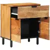 Image de Armoire De Lit Marron 50 X 33 X 60 Cm Bois D'acacia Massif Vidaxl