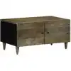 Image de Table Basse Gris Clair 80x50x40 Cm Bois De Manguier Massif Vidaxl