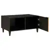 Image de Vidaxl table basse noir et or 80 x 50 x 40 cm bois d'ingénierie