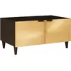 Image de Table Basse Noir Et Or 80 X 50 X 40 Cm Bois D'ingénierie Vidaxl