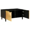Image de Vidaxl table basse noir et or 80 x 50 x 40 cm bois d'ingénierie