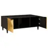 Image de Vidaxl table basse noir et or 100 x 54 x 40 cm bois d'ingénierie