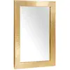 Image de Miroir De Salle De Bain Montage Mural Doré 50 X 2,5 X 70 Cm Vidaxl