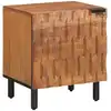 Image de Cabinet De Chevet Marron 40 X 33 X 46 Cm Bois De Mangue Massif Vidaxl