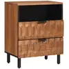 Image de Cabinet De Chevet Marron 50 X 33 X 62 Cm Bois De Mangue Massif Vidaxl