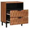 Image de Vidaxl cabinet de chevet marron 50 x 33 x 62 cm bois de mangue massif