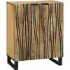 Image de Buffet Naturel 60 X 33,5 X 75 Cm Bois De Mangue Massif Vidaxl
