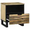 Image de Vidaxl table de chevet naturel 40 x 33 x 46 cm bois d'ingénierie