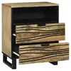 Image de Vidaxl table de chevet naturel 50 x 33 x 62 cm bois d'ingénierie