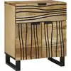 Image de Table De Chevet Naturel 50 X 33 X 60 Cm Bois D'ingénierie Vidaxl