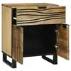 Image de Vidaxl table de chevet naturel 50 x 33 x 60 cm bois d'ingénierie