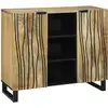 Image de Buffet Marron 90 X 33 X 75 Cm Bois De Manguier Massif Vidaxl