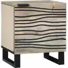 Image de Table De Chevet Blanc 40 X 33 X 46 Cm Bois D'ingénierie Vidaxl