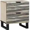 Image de Table De Chevet Blanc 40 X 33 X 46 Cm Bois D'ingénierie Vidaxl