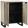Image de Vidaxl buffet blanc 60 x 33,5 x 75 cm bois de mangue massif