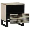 Image de Vidaxl table de chevet blanc 40 x 33 x 46 cm bois d'ingénierie
