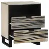 Image de Vidaxl table de chevet blanc 50 x 33 x 62 cm bois d'ingénierie