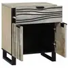 Image de Vidaxl table de chevet blanc 50 x 33 x 60 cm bois d'ingénierie