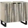 Image de Meuble De Lavabo De Salle De Bain Blanc 62 X 33 X 58 Cm Vidaxl