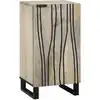 Image de Buffet Blanc 40 X 33 X 75 Cm Bois De Manguier Massif Vidaxl