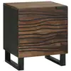 Image de Vidaxl table de chevet 2 pcs noyer 40 x 33 x 46 cm bois d'ingénierie