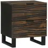 Image de Table De Chevet Noyer 40 X 33 X 46 Cm Bois D'ingénierie Vidaxl