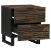 Image de Vidaxl table de chevet 2 pcs noyer 40 x 33 x 46 cm bois d'ingénierie