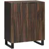 Image de Buffet Noyer 60 X 33,5 X 75 Cm Bois De Mangue Massif Vidaxl