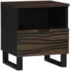 Image de Table De Chevet Noyer 40 X 33 X 46 Cm Bois D'ingénierie Vidaxl