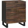 Image de Table De Chevet Noyer 50 X 33 X 60 Cm Bois D'ingénierie Vidaxl