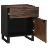 Image de Vidaxl table de chevet noyer 50 x 33 x 60 cm bois d'ingénierie