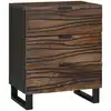 Image de Table De Chevet Noyer 50 X 33 X 62 Cm Bois D'ingénierie Vidaxl