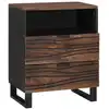 Image de Table De Chevet Noyer 50 X 33 X 62 Cm Bois D'ingénierie Vidaxl