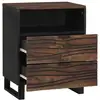Image de Vidaxl table de chevet noyer 50 x 33 x 62 cm bois d'ingénierie