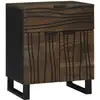 Image de Table De Chevet Noyer 50 X 33 X 60 Cm Bois D'ingénierie Vidaxl