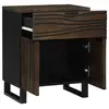 Image de Vidaxl table de chevet noyer 50 x 33 x 60 cm bois d'ingénierie