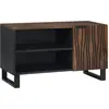 Image de Unites Tv Noyer 80 X 33 X 46 Cm Bois D'ingénierie Vidaxl