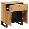 Image de Vidaxl cabinet de chevet naturel 50 x 33 x 60 cm bois de mangue massif