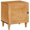 Image de Vidaxl table de chevet marron clair 80 x 50 x 40 cm bois d'ingénierie