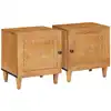 Image de Table De Chevet 2 Pcs Marron Clair 80 X 50 X 40 Cm Vidaxl