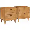 Image de Table De Chevet 2 Pcs Marron Clair 40 X 33 X 46 Cm Vidaxl
